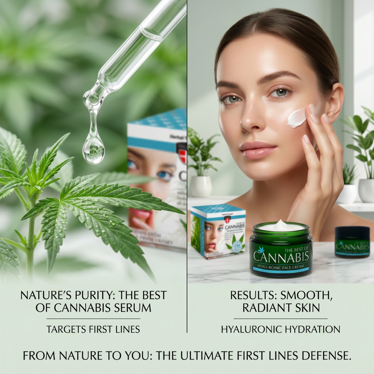 Effekt af Palacio CBD og Hyaluron p� de f�rste rynker
