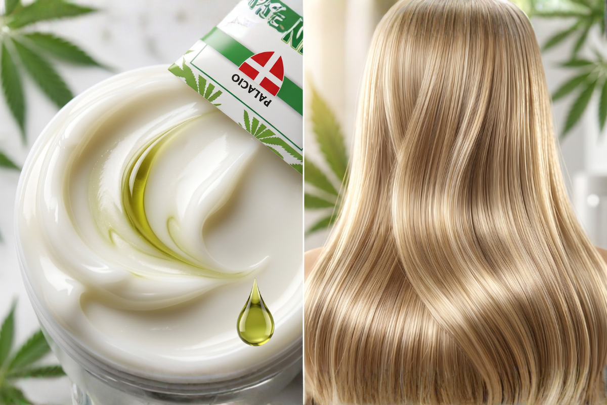 Effekt af Palacio Cannabis Hair Mask p� skadet h�r