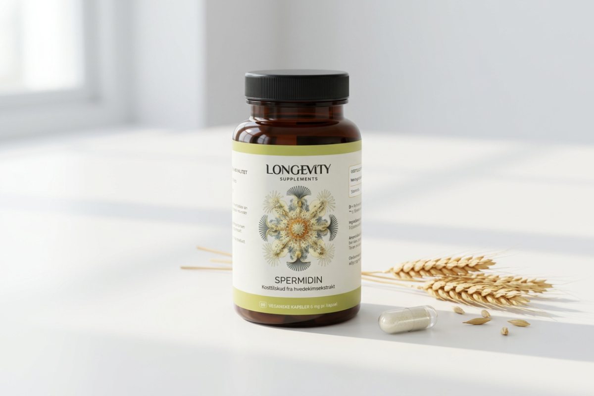 Longevity Supplements Spermidin 6mg hvedekimsekstrakt