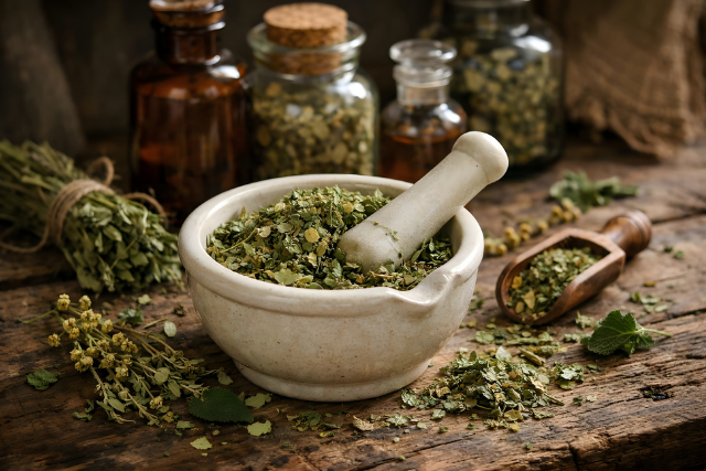 Naturlige urter - Perikon i Modigen