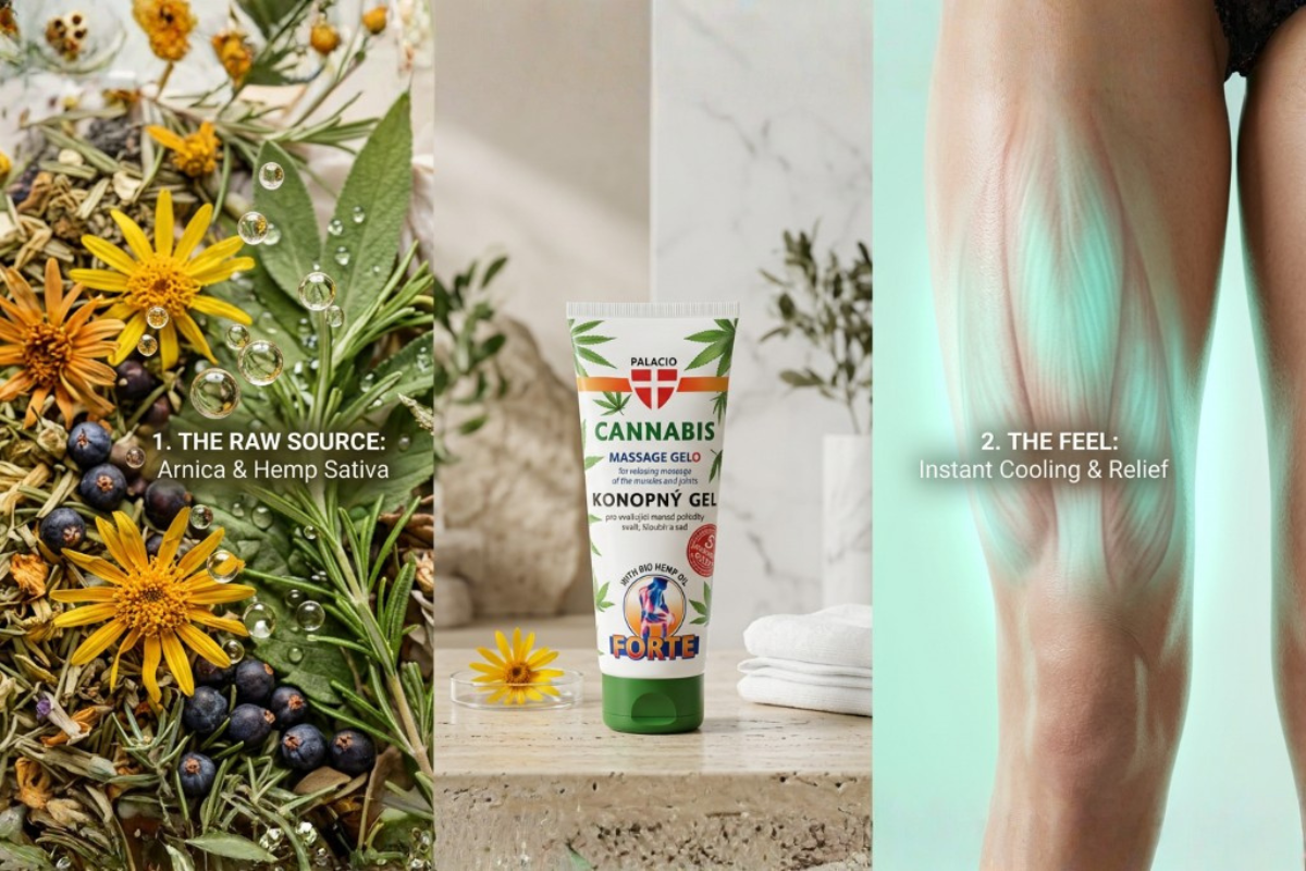 Effekt af Palacio Cannabis Gel Forte p� muskler