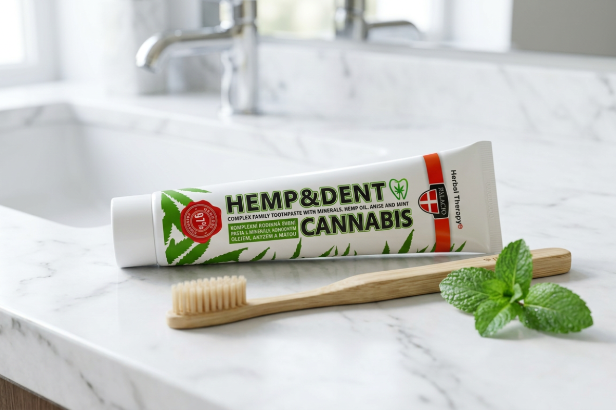 Palacio Cannabis Toothpaste HEMP & DENT 75g - Naturlig Tandpleje