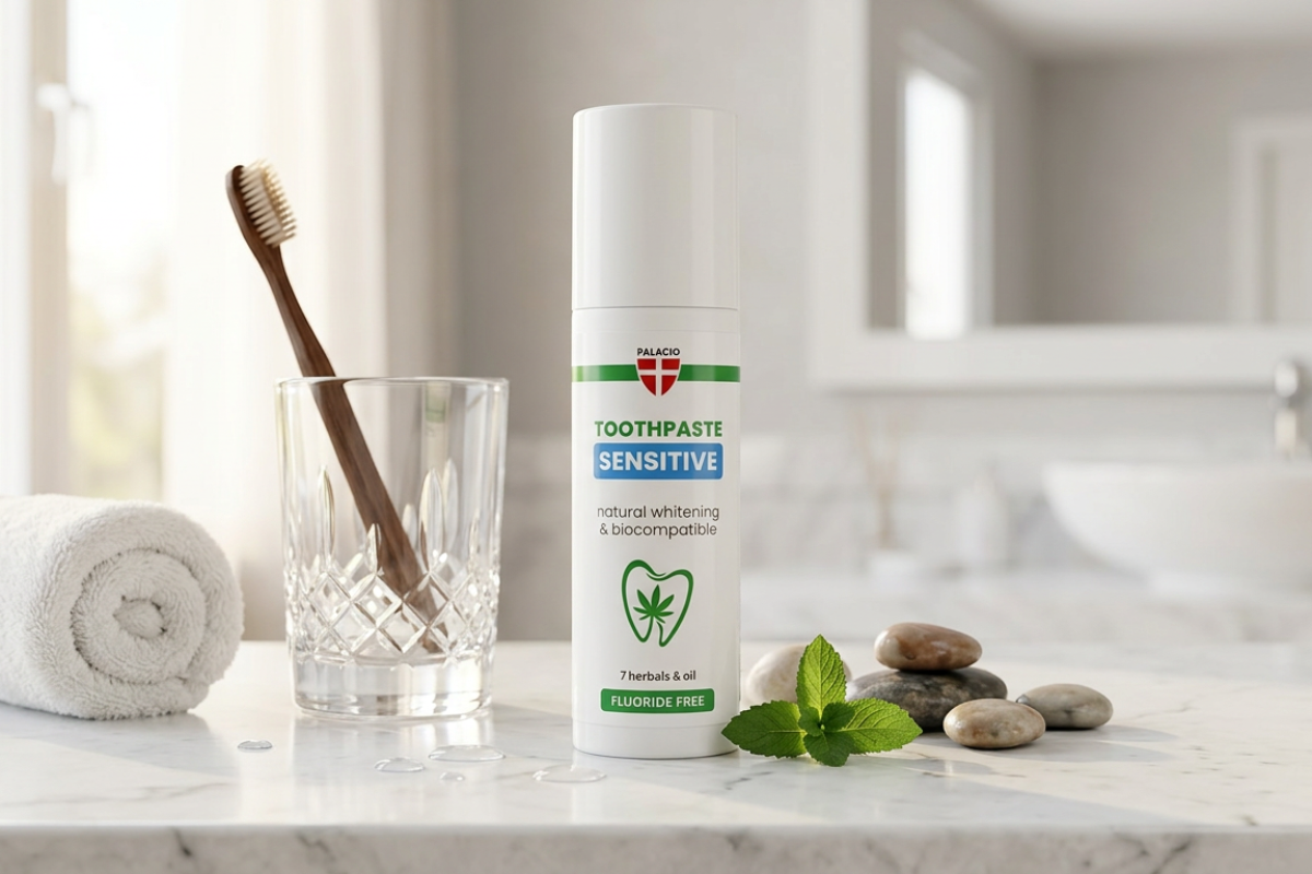 Palacio Sensitive Biocompatible Tandpasta Hydroxyapatit & Hampolie