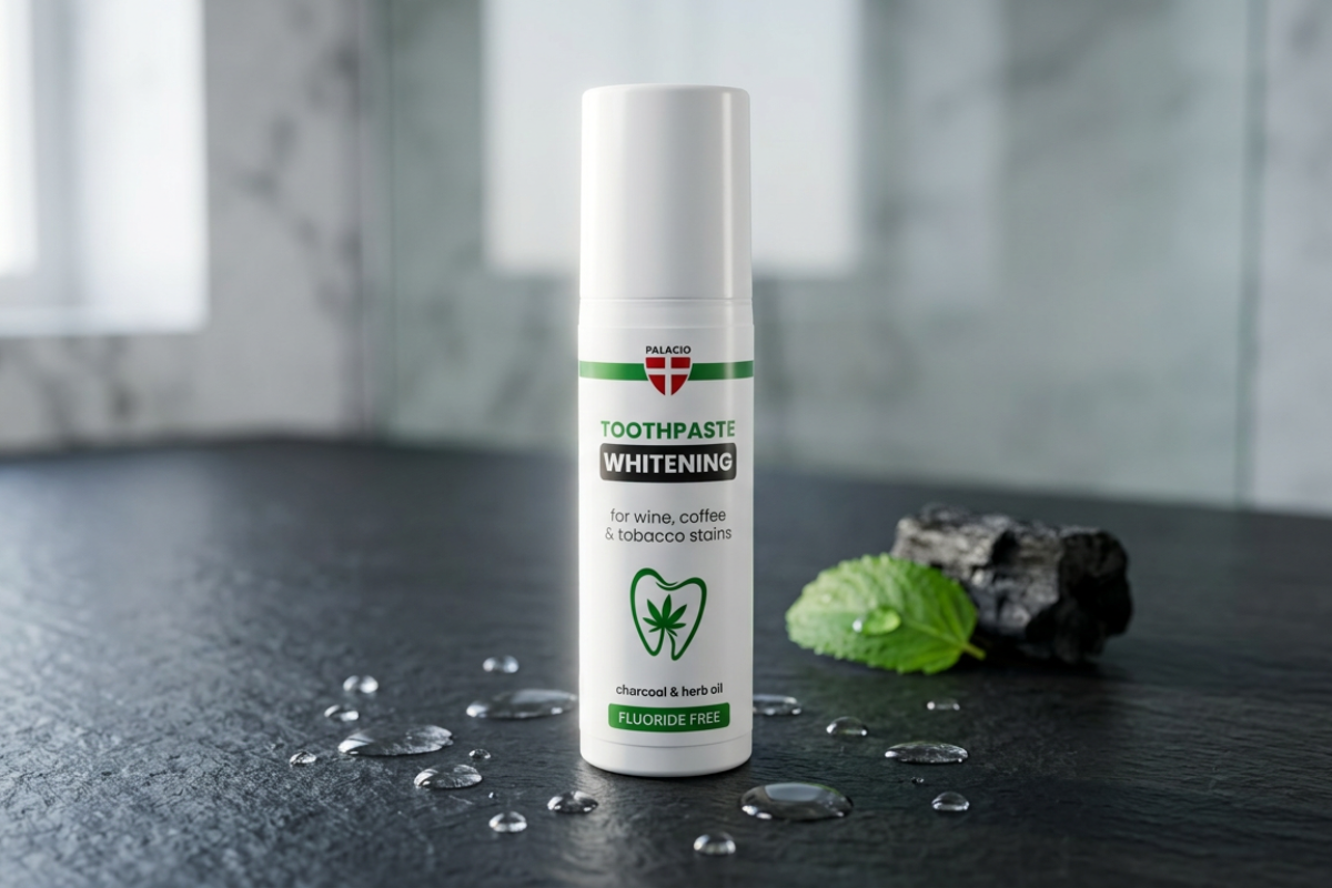 Palacio Whitening Tandpasta 75g - Charcoal & Hemp Oil