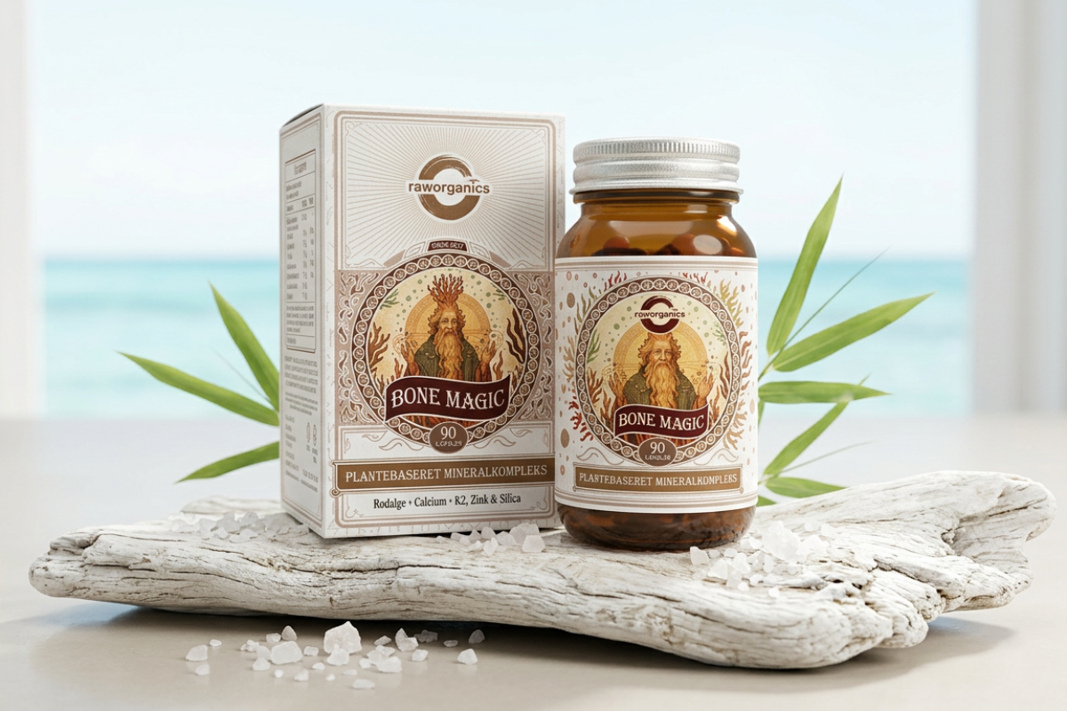 Raw Organics Bone Magic Plantebaseret Kalk Vitamin K2 Silica