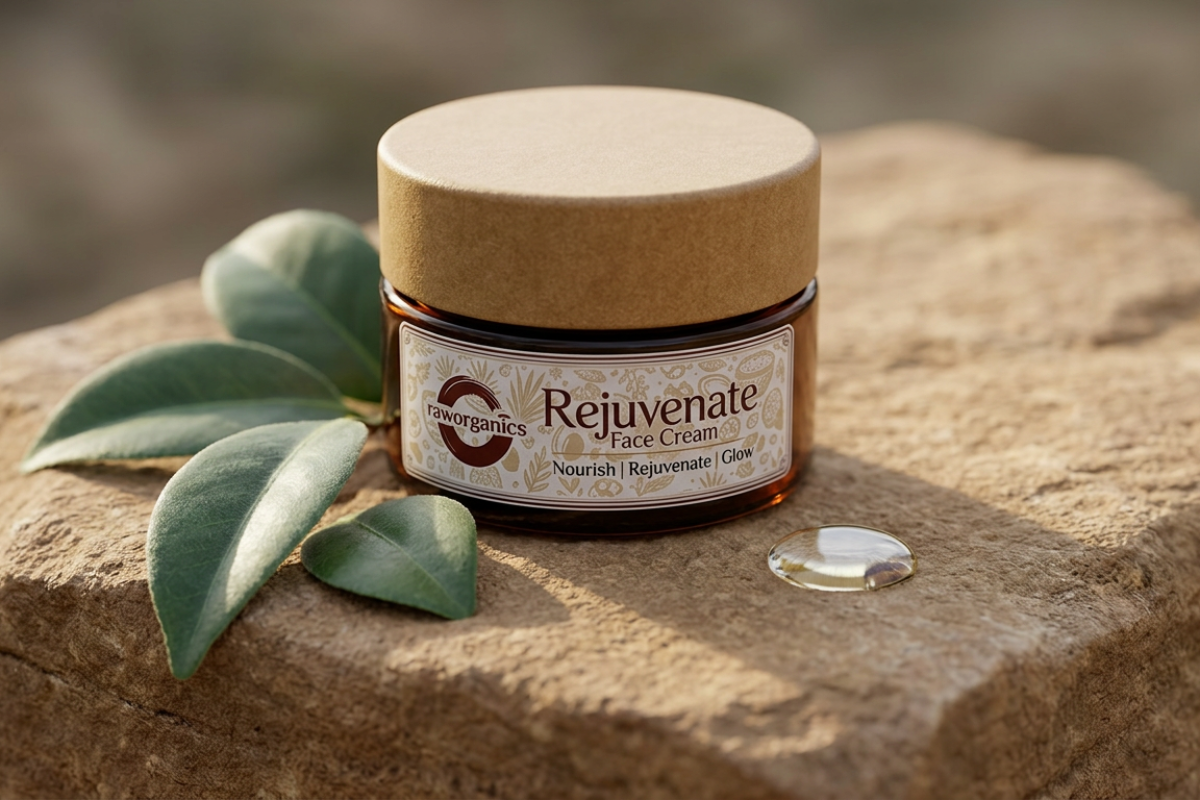 Raw Organics Rejuvenate Ansigtscreme 50ml CBD Anti-Age Glow