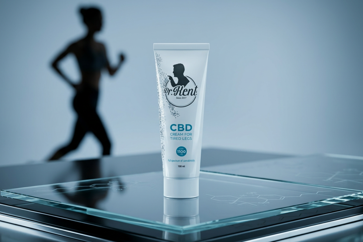 Dr. Kent CBD Cream for Tired Legs 100ml - PharmaHemp Excellence