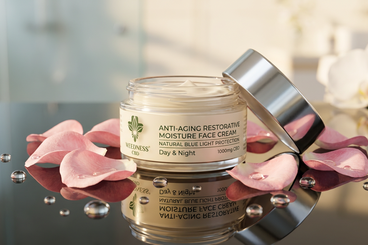 Weedness 24H Anti-Aging Restorative Face Cream 1000mg CBD