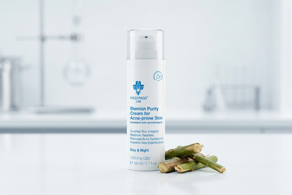 Weedness Blemish Purity CBD Cream til uren og fedtet hud