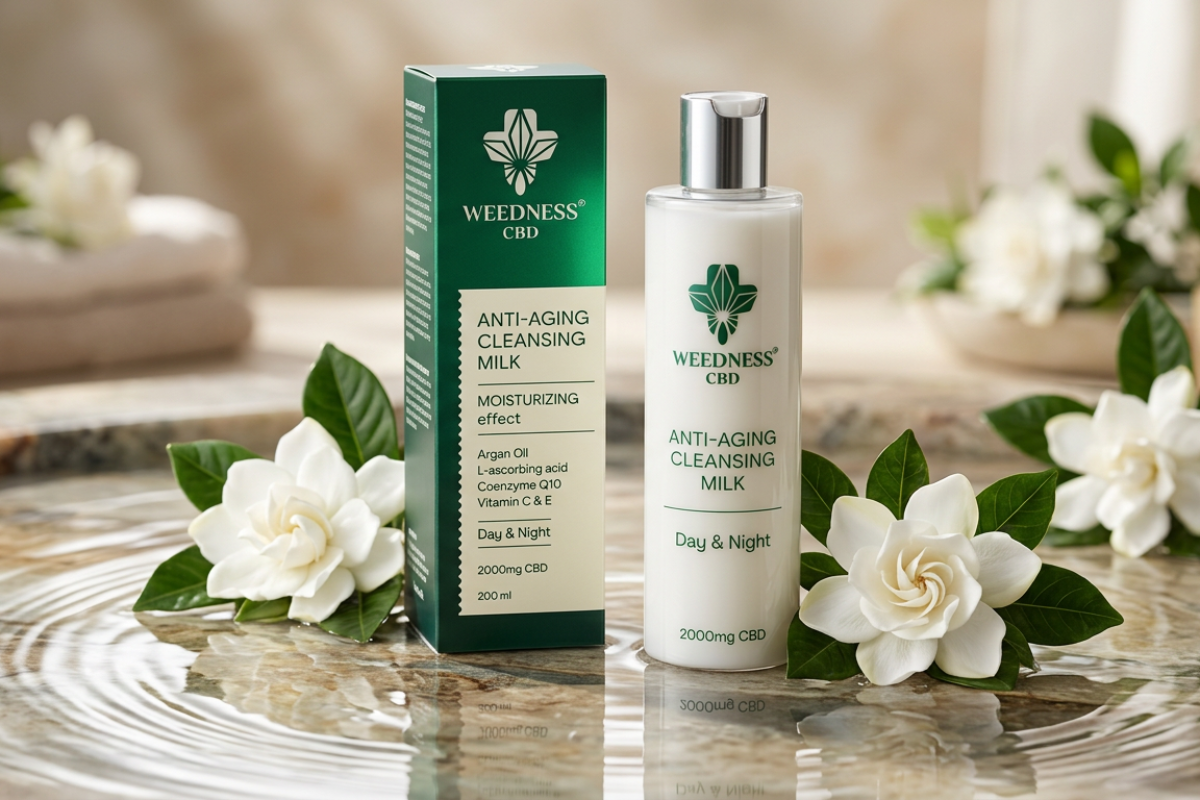 Weedness Anti-Aging Cleansing Milk 2000mg CBD