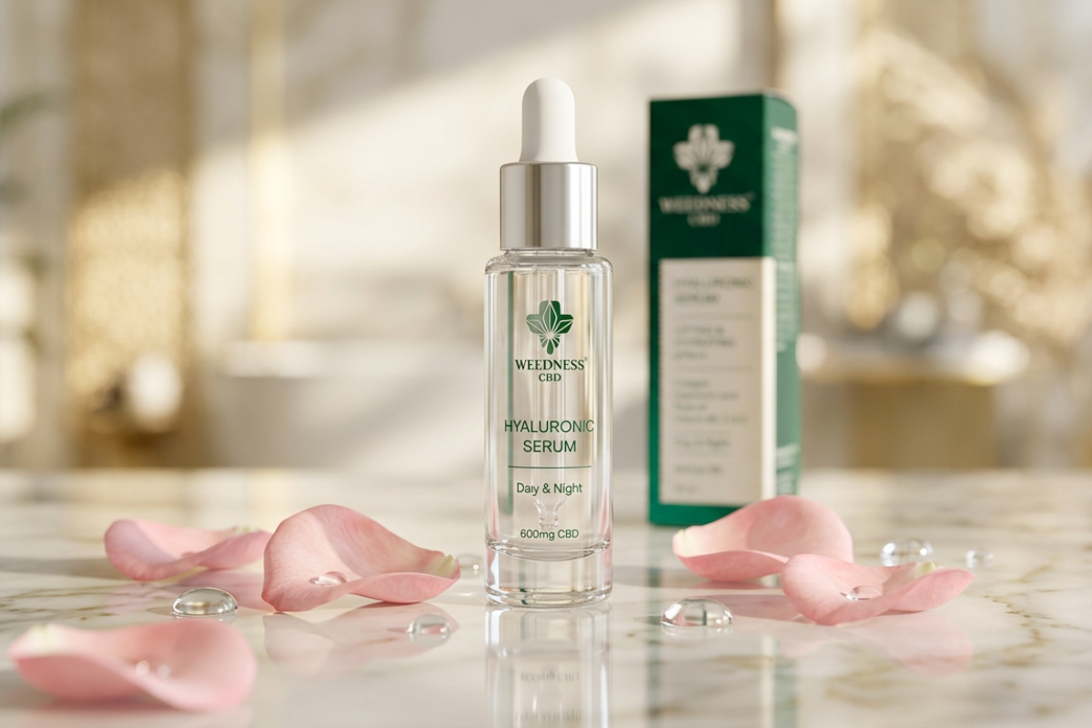 Weedness Hyaluronic Serum 30ml med 600mg CBD og Naturens Botox