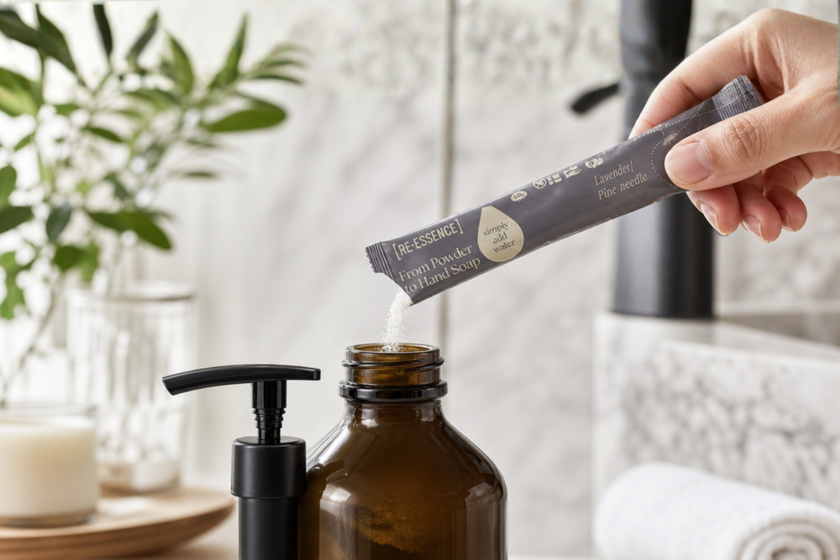 [RE�ESSENCE] H�nds�be 3-pak Refill Lavendel og Fyrren�l pr�senteret hos Helseservice.