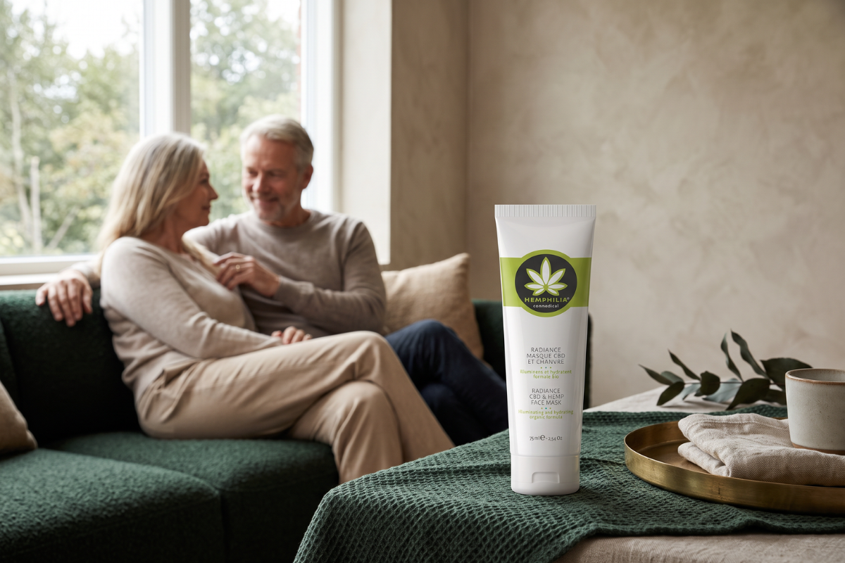 Hemphilia �ko. Fugtgivende CBD-Ansigtsmaske 75 ml