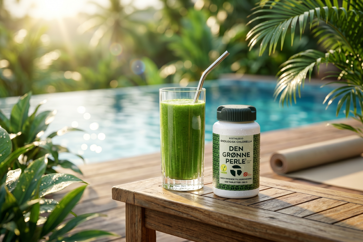 Chlorella Den Gr�nne Perle �kologisk algetilskud 640 tabletter