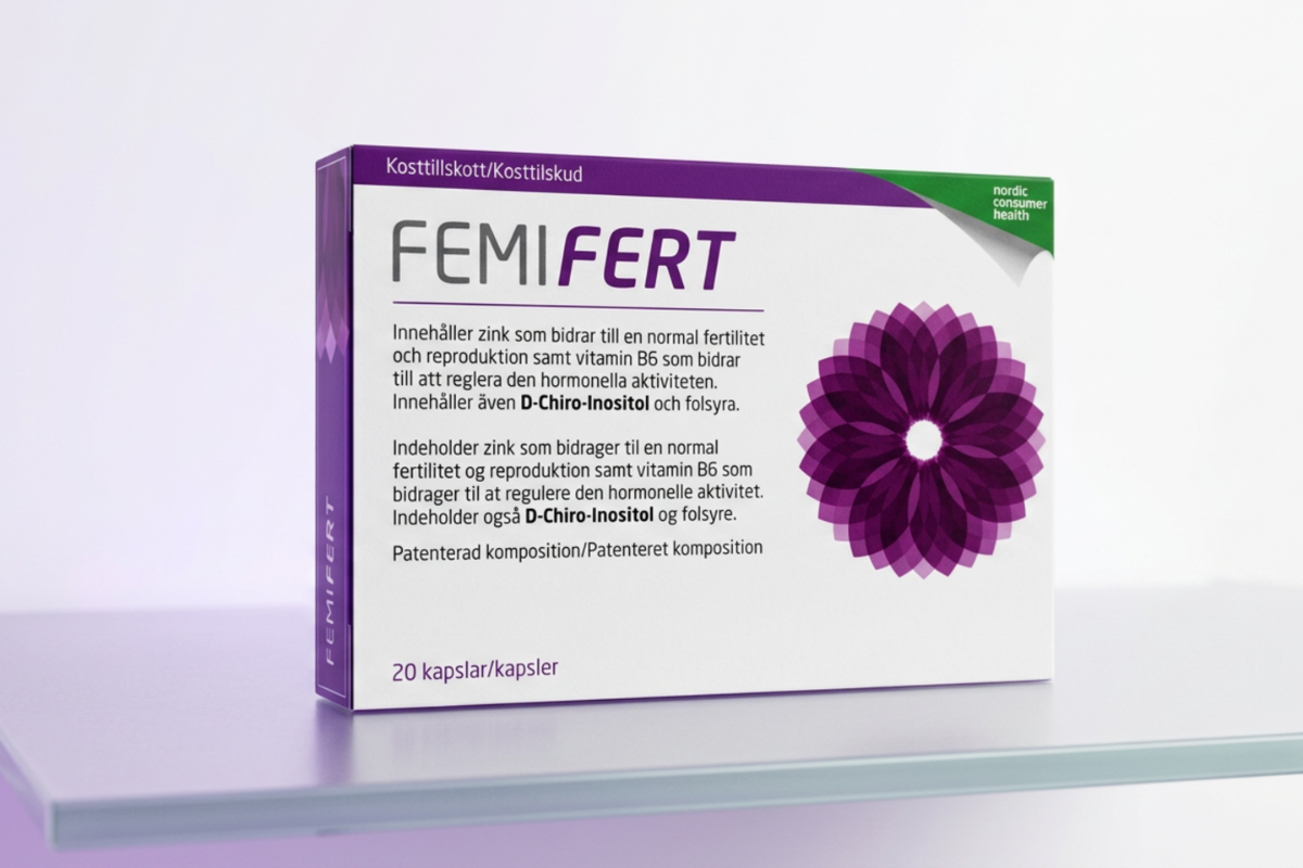 Nordic Health Femifert 20 kapsler pakning