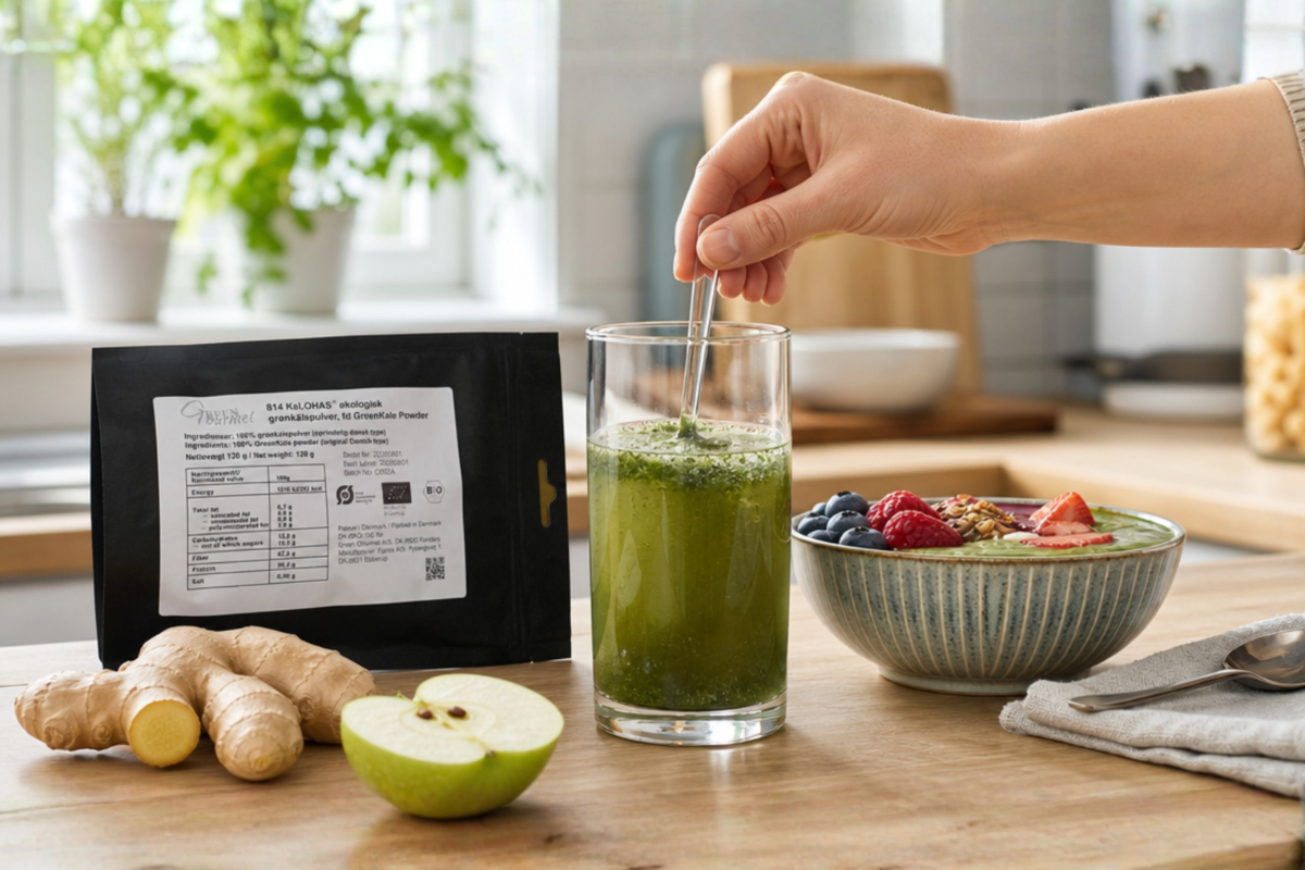 Green Gourmet KaLOHAS gr�nk�lspulver 120g � 100 % �kologisk fryset�rret gr�nk�l fra Skandinavien.