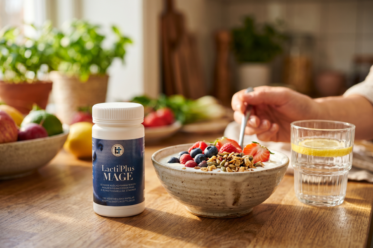 LactiPlus Mave 120 kapsler med 5 mia. levende m�lkesyrebakterier