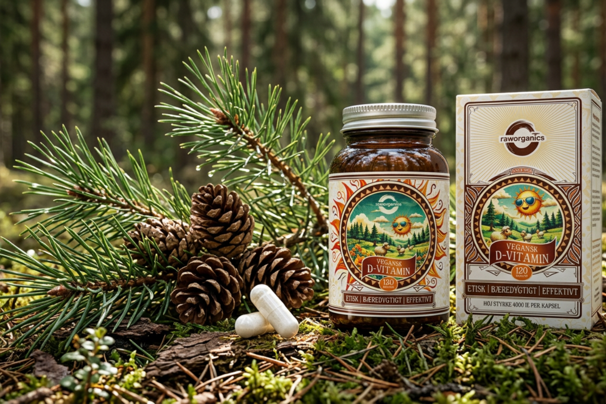 Raw Organics Vegansk D-vitamin 120 kapsler