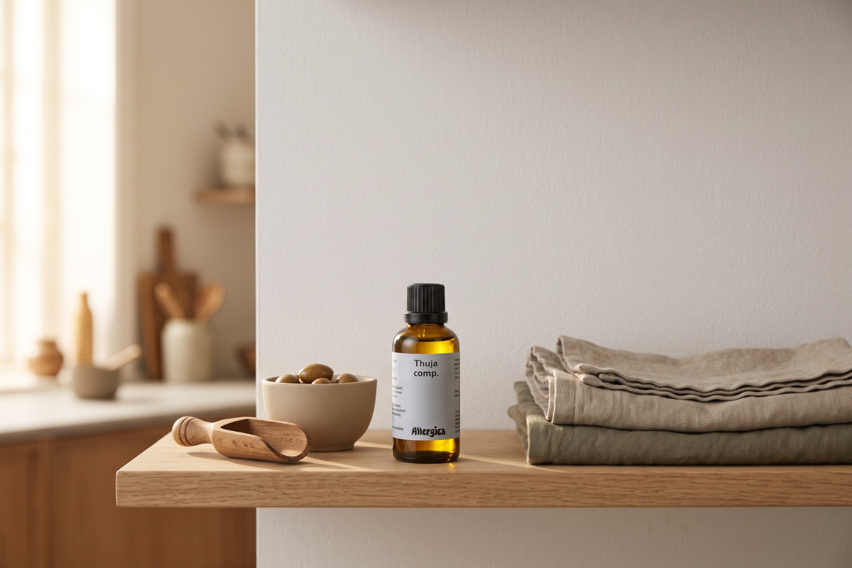 Allergica Thuja comp., dr�ber 50 ml i stemningsmilj�