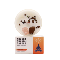 Chakra Crystal Candle - Sacred Chakra
