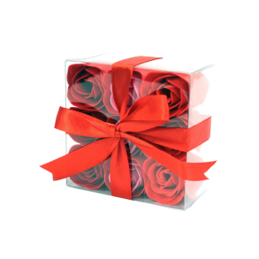 S�beroser - 9 r�de roser i gave�ske