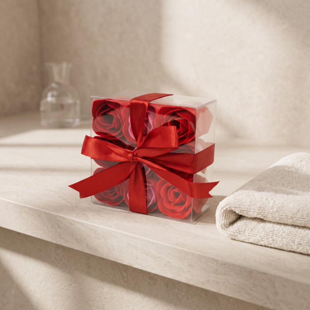 S�beroser – 9 r�de roser i gave�ske vist i produktmilj�