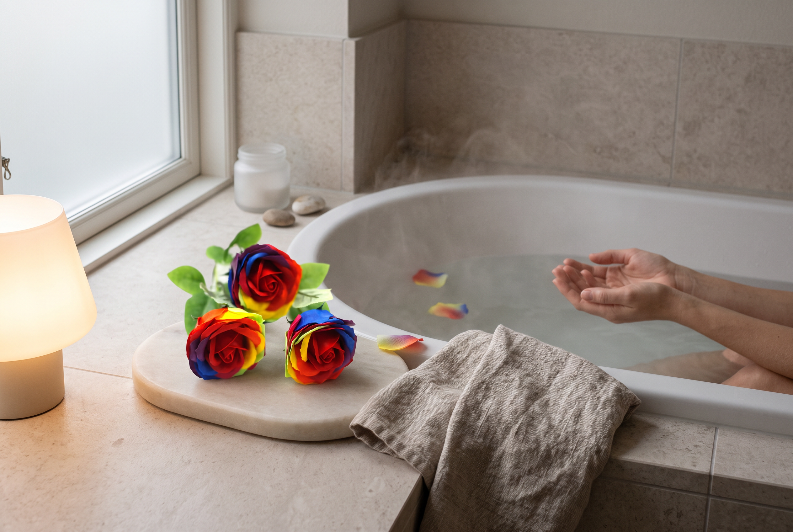 Luksus s�berose &ndash; Regnbue i stemningsmilj�