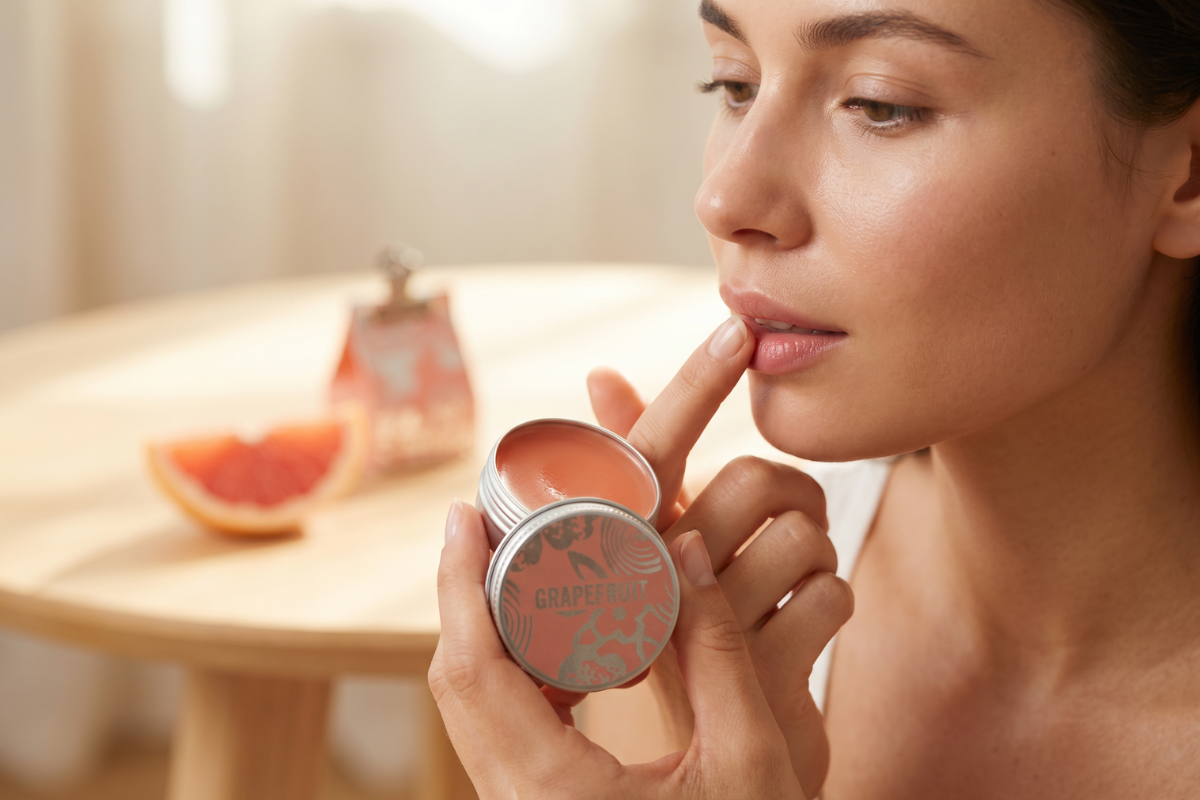 Agnes+Cat L�bebalsam Grapefrugt i smuk, folieret rosa gave�ske