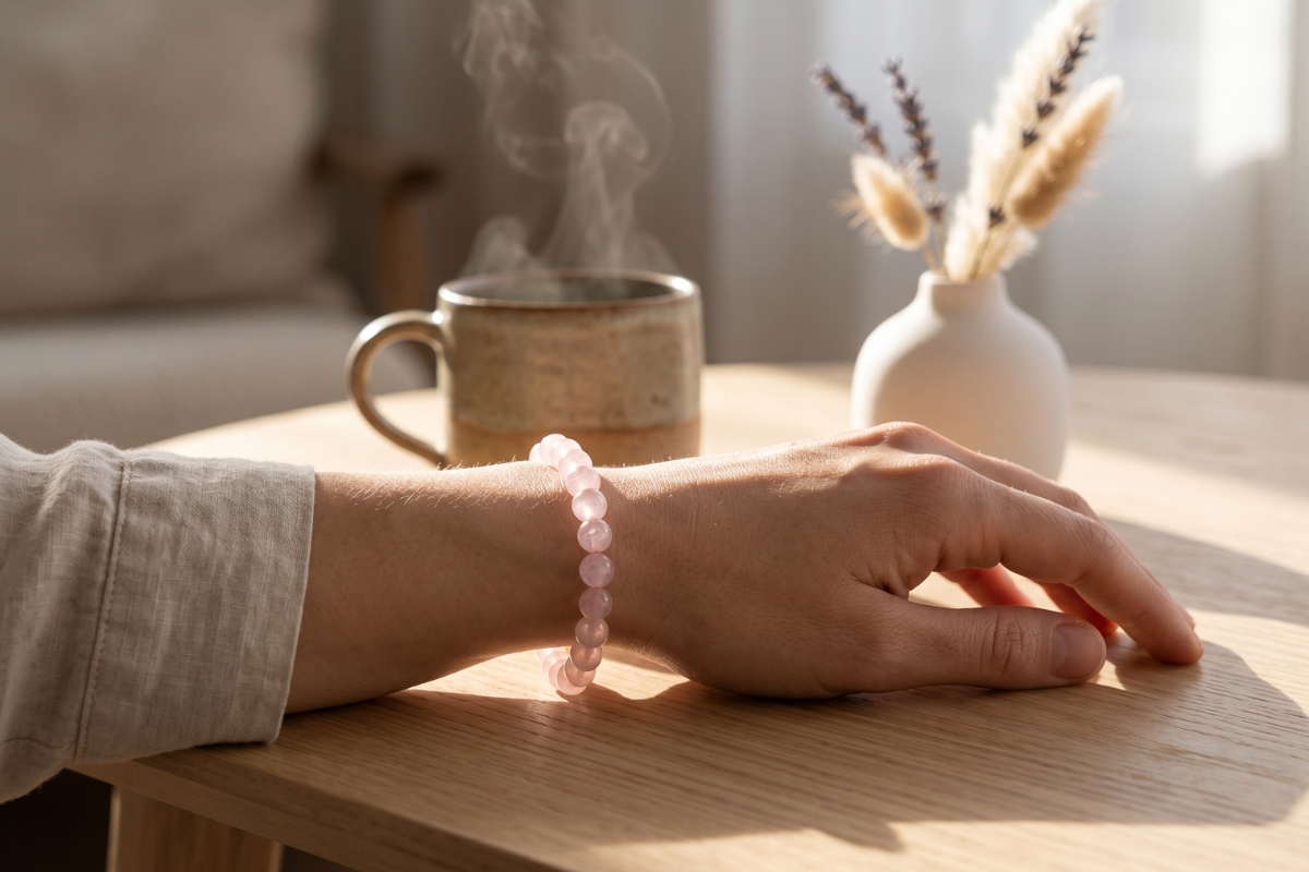 Energibracelet Rose Quartz Rosenkvarts