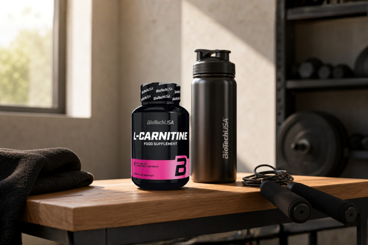 BioTechUSA L-Carnitine 1000 mg 30 tabletter kosttilskud pr�senteret p� shoppen til tr�ning og energi.