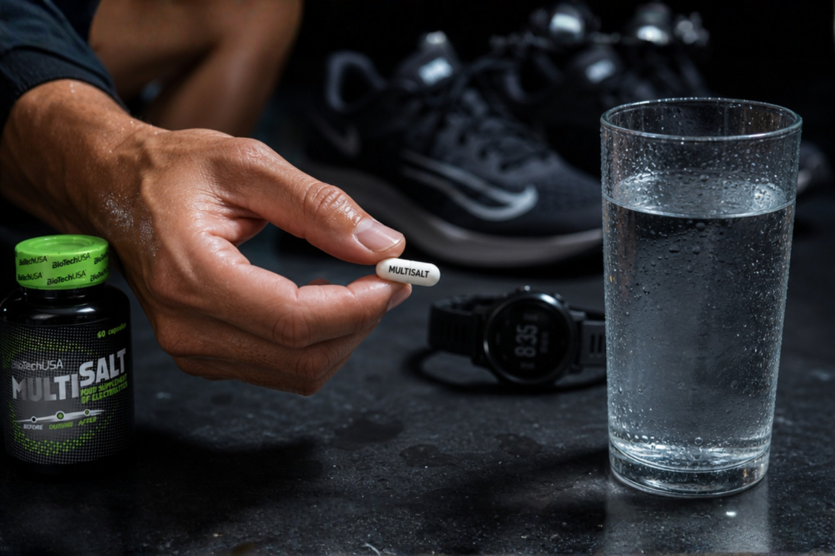 BioTechUSA MultiSalt 60 kapsler elektrolytter til sport og hydrering pr�senteret p� shoppen.