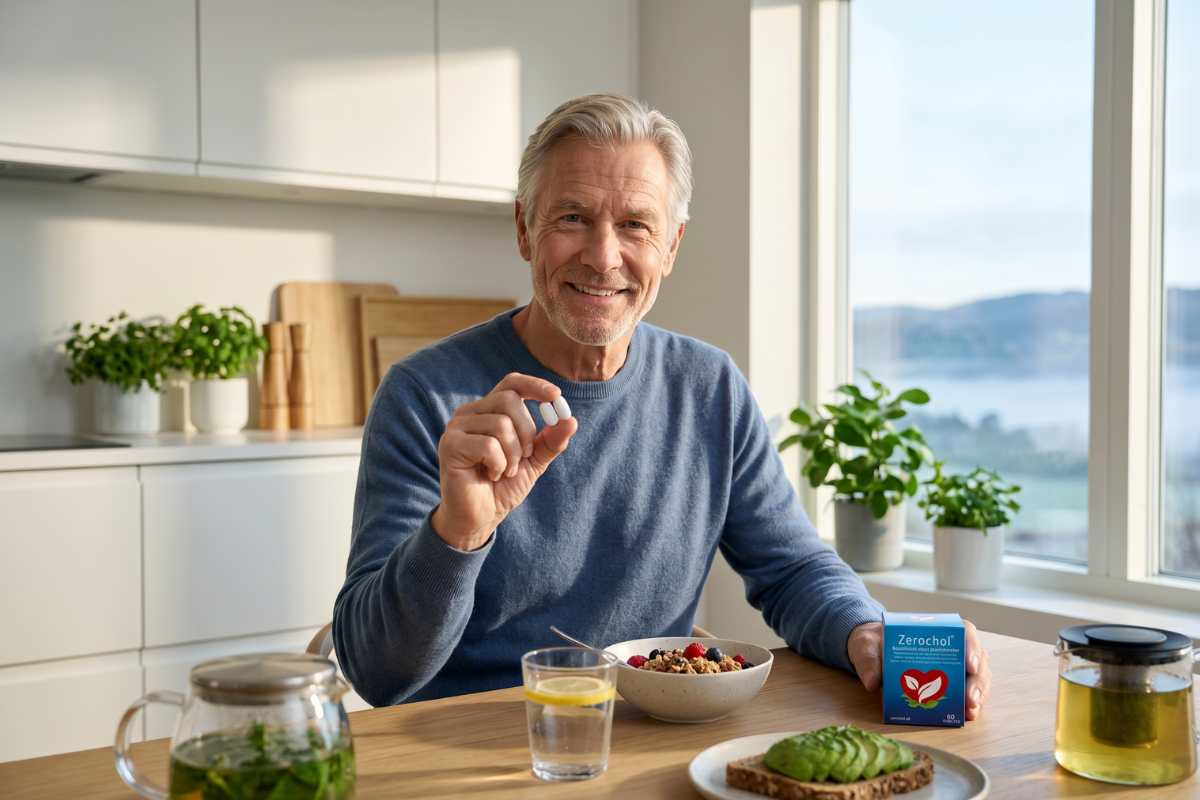 Biovita ZeroChol 60 tabletter �ske med bl�t og r�dt hjerte design