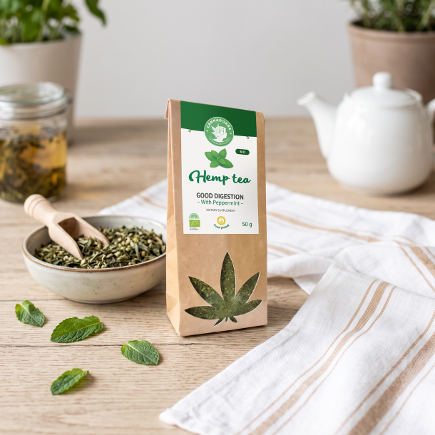 Cannadorra Hampe-te m. Frisk Mynte/Mint 50g