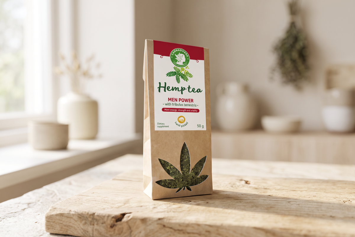Cannadorra Hemp Tea Men Power - 50 g Vitalitet & Balance