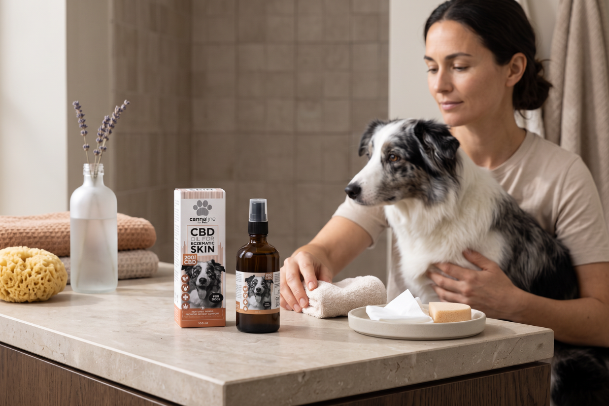 Cannaline CBD Oil for Eczematic Skin for Dogs 200 mg CBD -100 ml