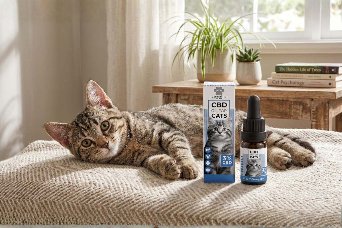 Cannaline CBD PET oil til katte 3% 10ml