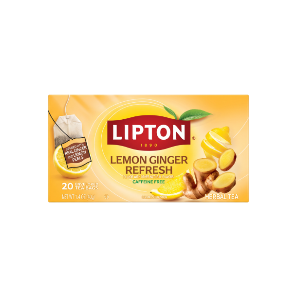 Lipton Lemon Ginger Refresh tea 20 breve