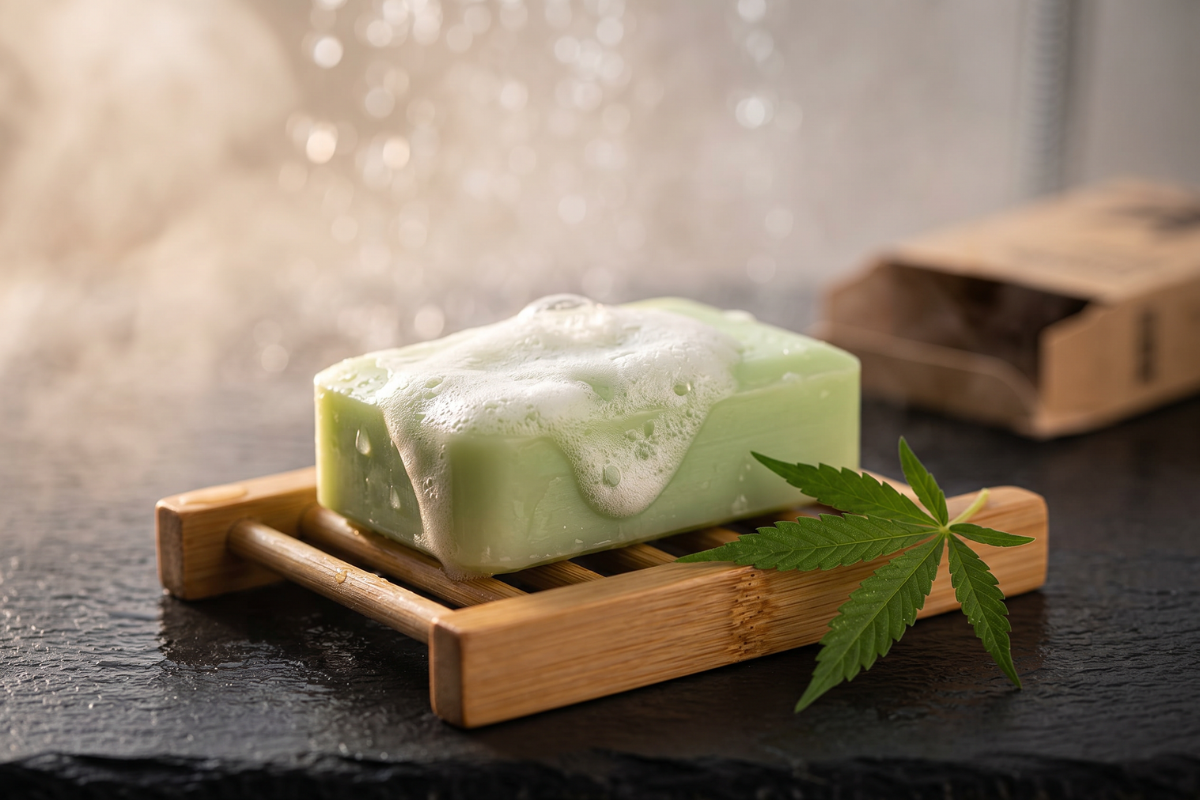 Hanf Natur Mild Kropss�be med Hamp og Shea 100g i naturbrun �ske