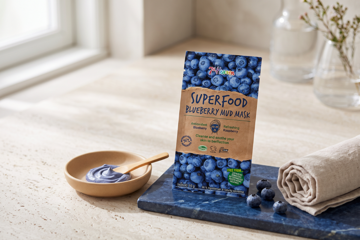 7th Heaven Superfood Blueberry Mud Ansigtmaske - 10 g