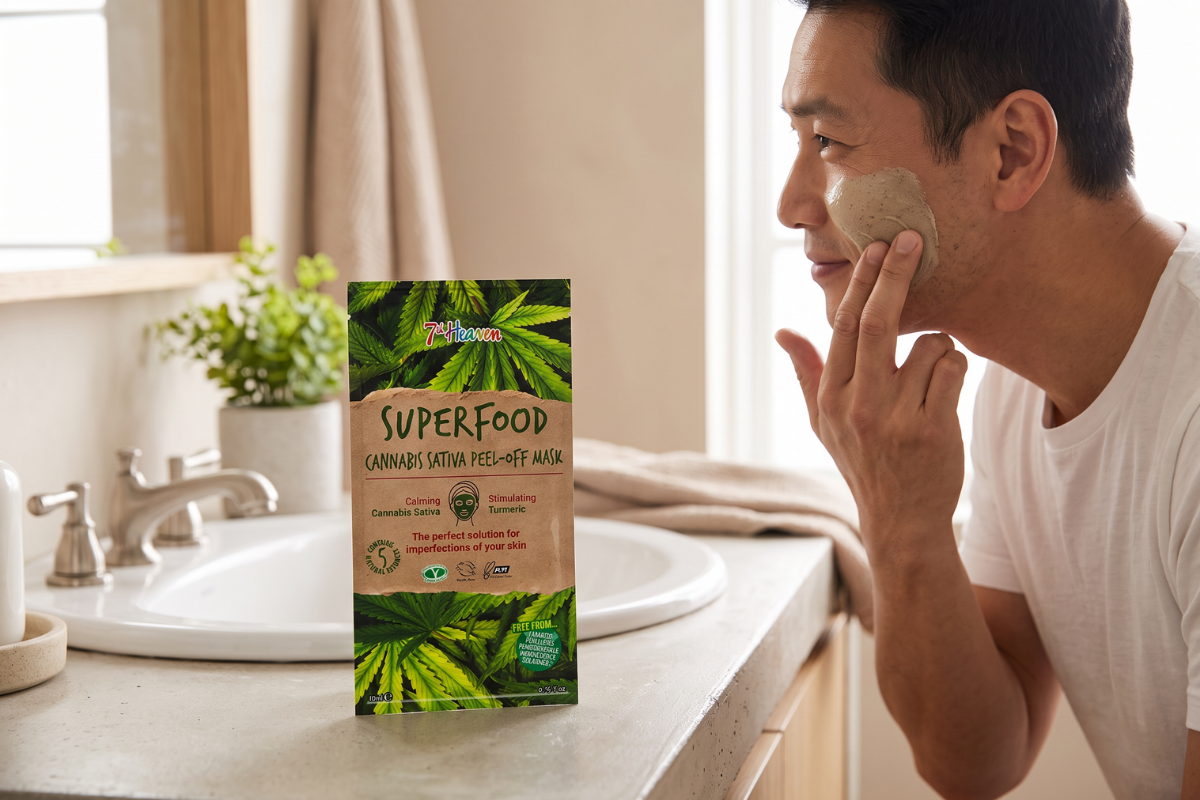 7th Heaven Superfood Cannabis Sativa Peel-Off Mask - 10 g