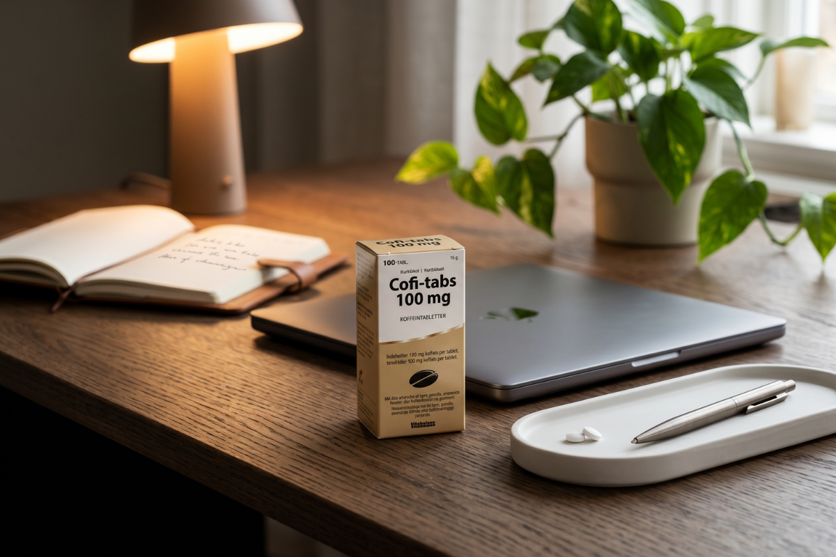 Vitabalans Cofi-Tabs 100 mg 100 tabletter opkvikkende koffeintabletter