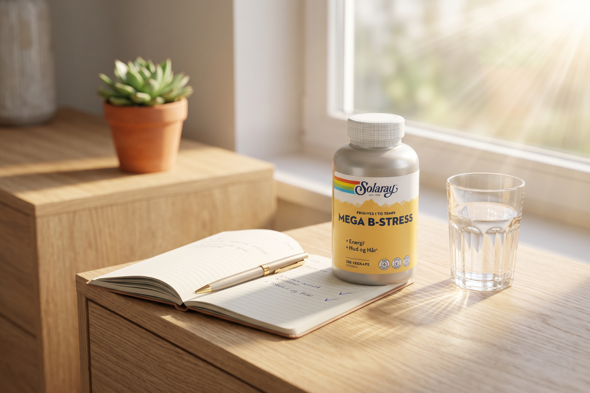 Solaray Mega B-Stress 250 kapsler kosttilskud til psykologisk funktion og mod tr�thed