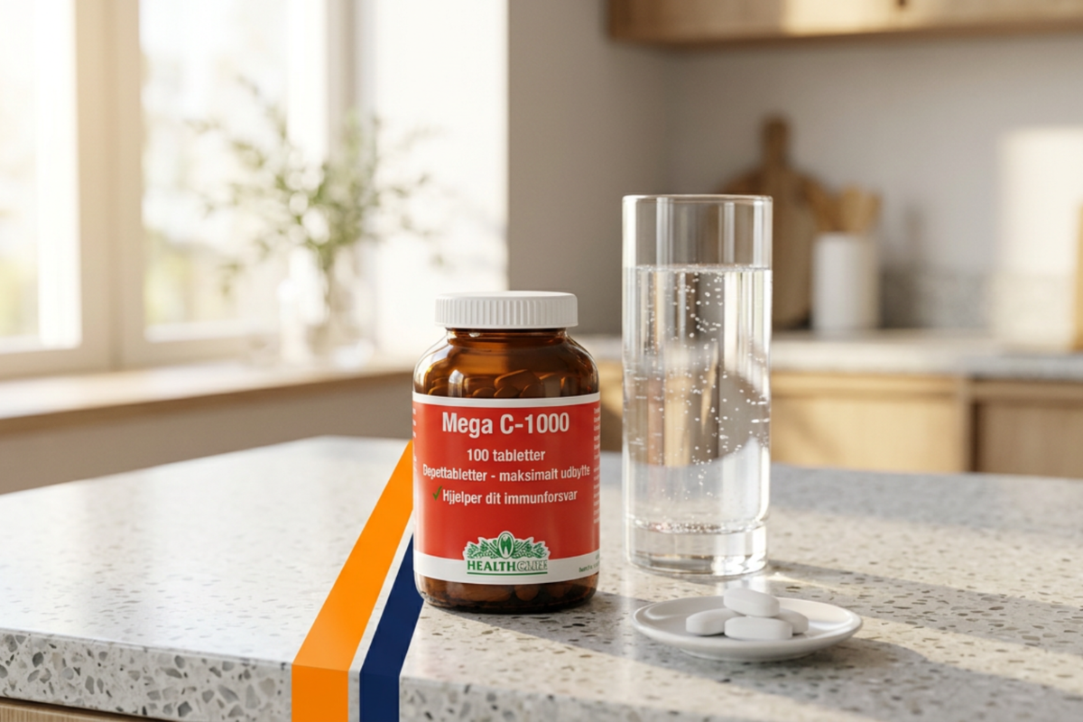 Health Care Mega C-1000 100 depottabletter kosttilskud vitamin C