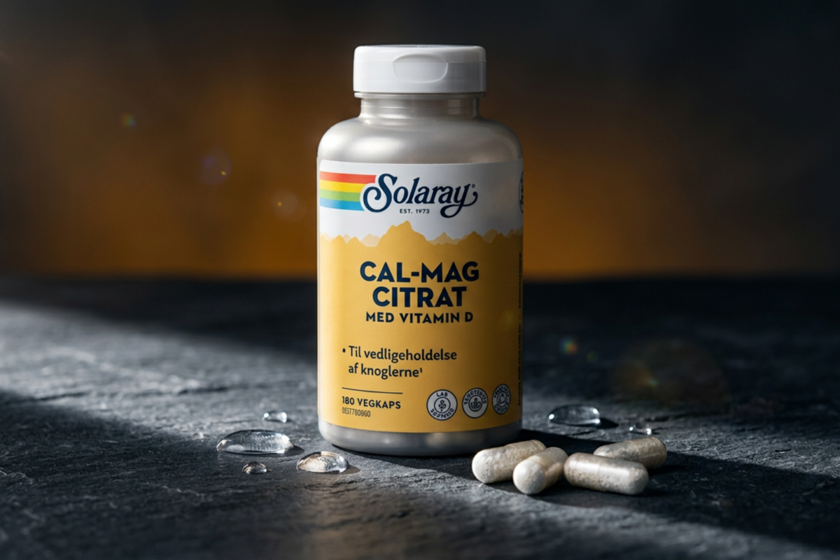 Solaray Cal. Mag. Citrat med vitamin D 180 kapsler kosttilskud til knogler og t�nder