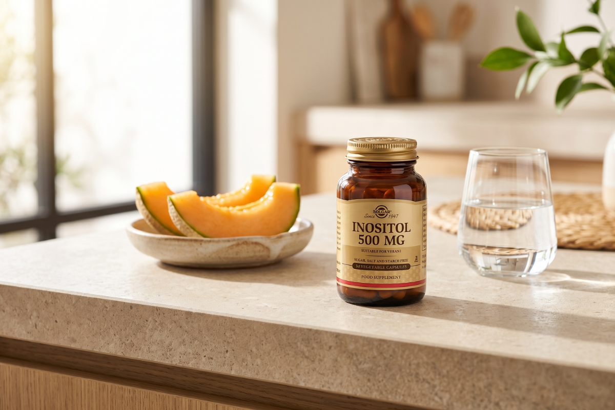 Solgar Inositol 500mg 50 vegetabilske kapsler kosttilskud i brunt glas