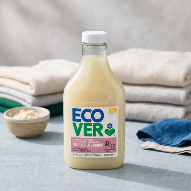 Ecover flydende vaskemiddel Deli Uld og silke 1000 ml