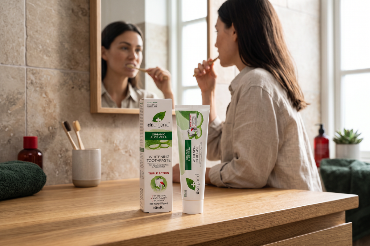 Dr. Organic Tandpasta Aloe Vera 100 ml.