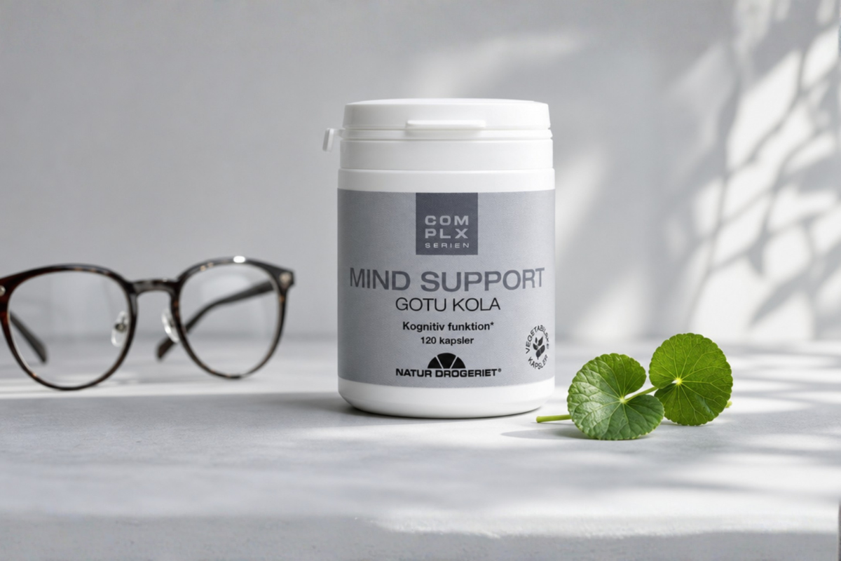 Natur-Drogeriet Mind Support Gotu Kola 120 kapsler � Biotherapeutisk st�tte til kognitiv funktion og balance hos Helseservice.