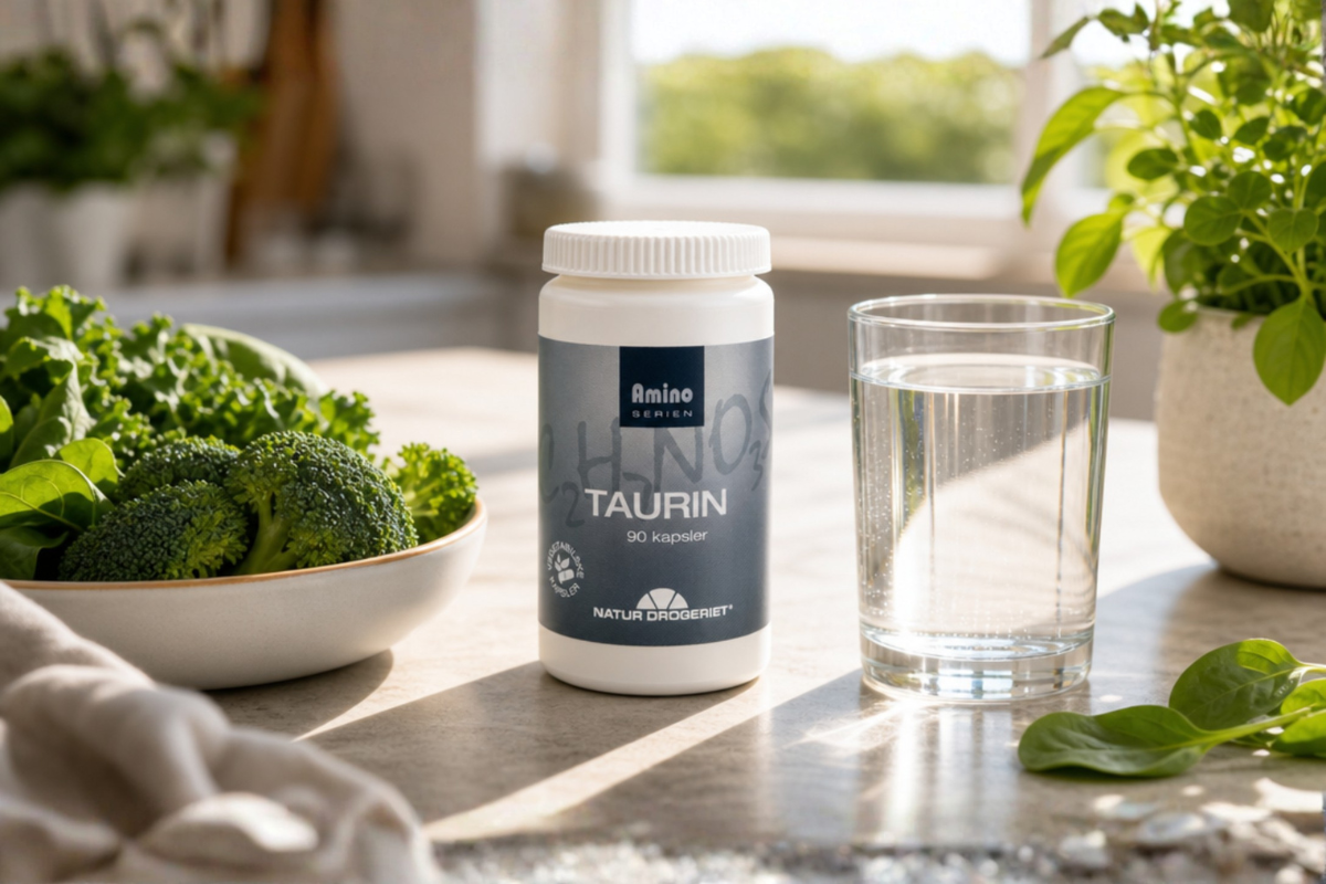 Natur-Drogeriet Taurin 90 kapsler fra Amino-serien � Ikke-animalsk aminosyrelignende forbindelse.