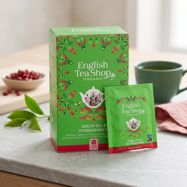 English Tea Shop Green Tea & Pomegranate - �ko/FT 20 breve